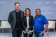 Gareth Cliff-Co-founder and President
of CliffCentral.com
Sonya Kuhnel- Co Founder of Bitcoin Events
Theo Sauls-Co Founder of Bitcoin Events Gareth Cliff, Sonya Kuhnel and Theo Sauls