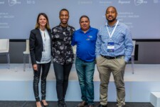 Sonya Kuhnel, Siya Sangweni, Theo Sauls and Andrew Ngare